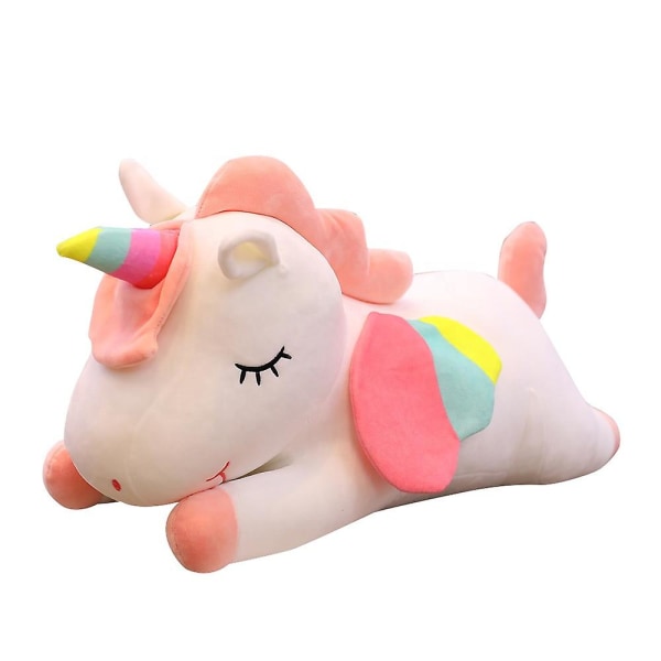 40 cm Unicorn Rainbow Pony Plys Legetøj Udstoppede dyr Dukkegaver Boligdekoration White