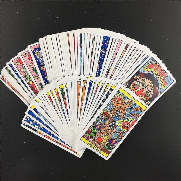 Tarot Del Fuego-kort - Tarot for Deck Oracles Elektronisk guidebok Spill Leker Av Ricardo Cavolo 44stk Ts80