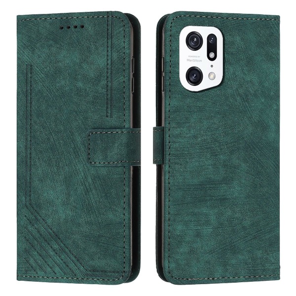 Fodral för Oppo Find X5 Pro 5g avtagbar magnetisk plånbok kontantficka crossbody snodd remmar fodral kompatibel med Oppo Find X5 Pro 5g fodral Green