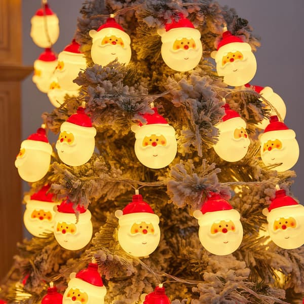 Jul-LED-ljusslinga, 6 meter, 40 lysdioder - USB-version - Alltid på