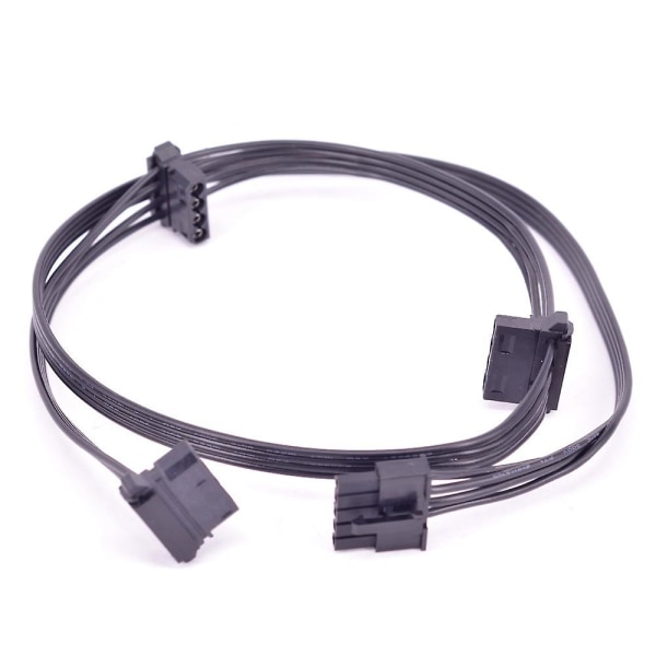 5-pin 1 til 3 perifer 4-pin Molex Ide 5p PSU strømforsyningskabel for V550 V650 V700 V750 V850 V1000 black