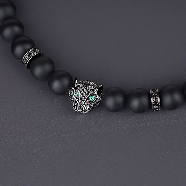 COA Stone Beaded Leopard Armband för Män Kvinnor