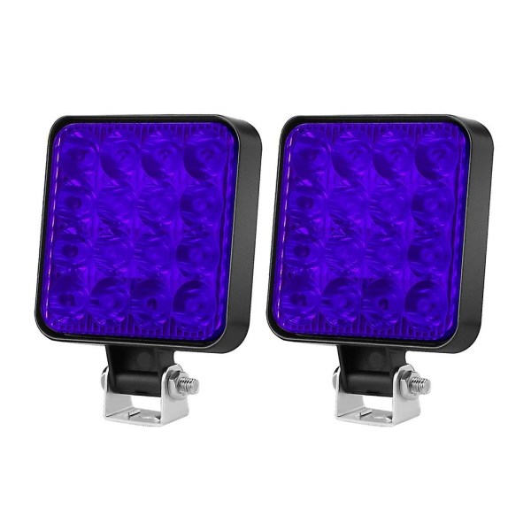 Arbejdslys 48w Led Forlygte Flood Spot Lampe Vandtæt Til Off-road Truck Båd Blue