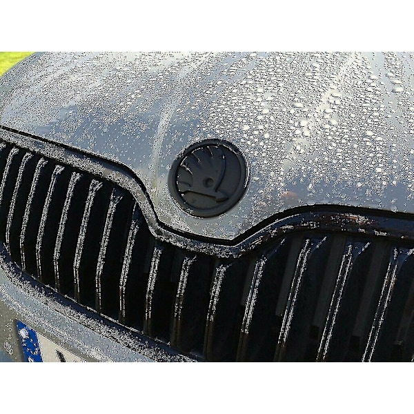90mm musta embleemimerkki Skoda-malleihin - etu- ja takaluukku