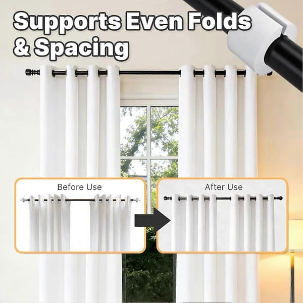 Gardinavstandsstykke for plissering og fold og samling og oppheng og drapering og panel S 5pcs