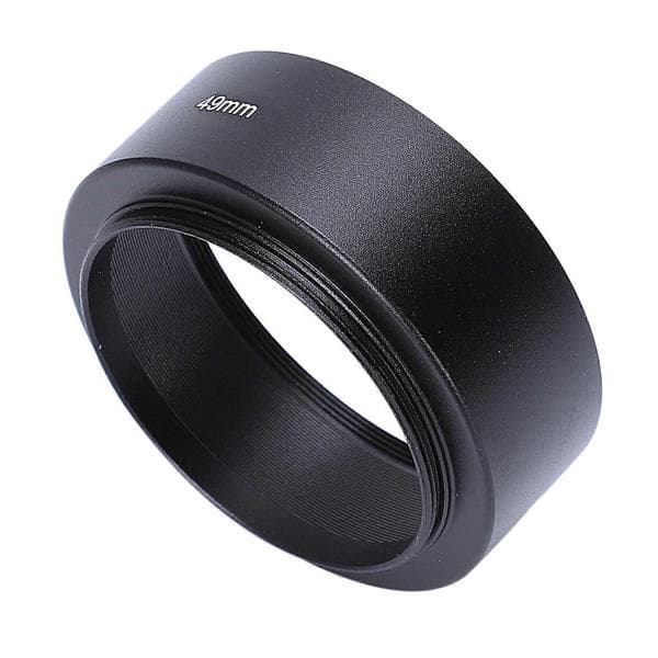 49mm Mount Standard Metall Objektivhette for black