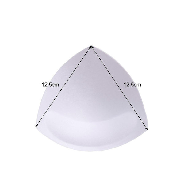 3 Par Bröstkuddar, Triangulär Form Bikini Pad, BH-inlägg, Push Up Pad, 3 Färger