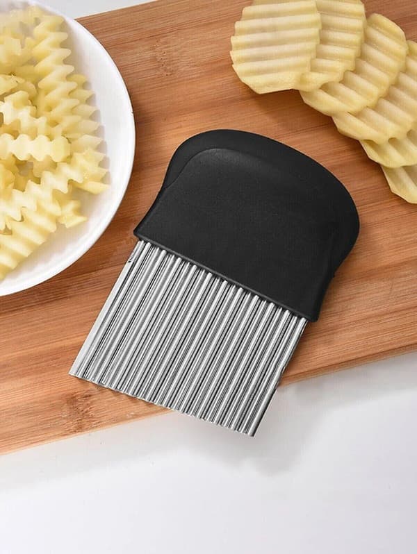 Potetskutter for pommes frites Rustfritt stål Kutt vaffelbiter Justerbar