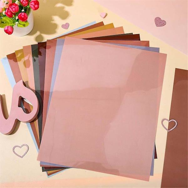 BohemianColor lämpösiirto vinyyli väri tulosta HTV liima-askartelu vinyyli vaatteet DIY kangas askartelu, 9,6 x 11,8 tuumaa As Shown