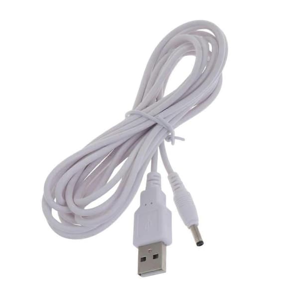 1m/2m/3m USB - 3,5 mm x 1,35 mm sovitinkaapeli tukee vain 5 V virtaa 3m