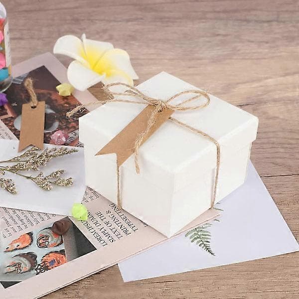 Kraft Labels, Gavemærker, 7x2cm Kraft Labels - Blanke Labels til Bryllup