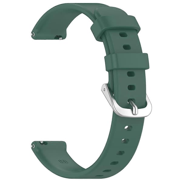 Til Garmin Lily 2 Silikone Urrem 14mm Vandtætte Bløde Erstatningsremme Multifarvet Multicolor Dark Green