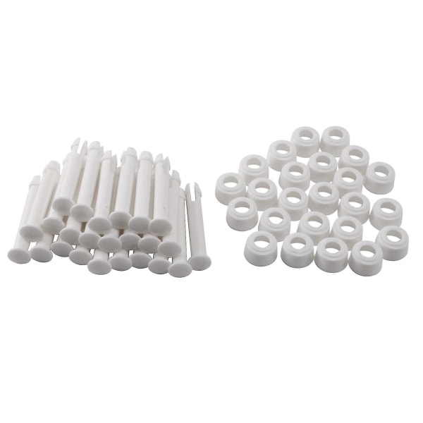 24 stk Abs Pool Joint Pins, 6cm/2.36in Cap Set Seals Compatible Intex