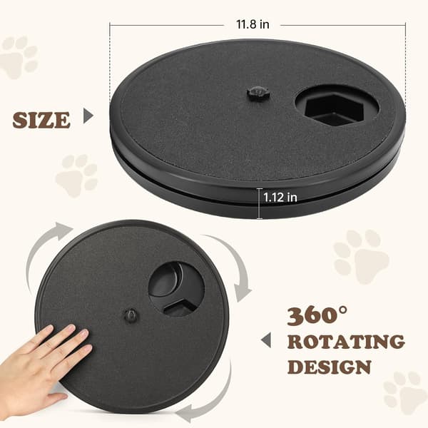 Dog Scratch Board 3 in 1 Interactive Dog Scratch Board for Claws, Dog Scratch Board with Treat Box Scratch Board with 2 Sandpapers