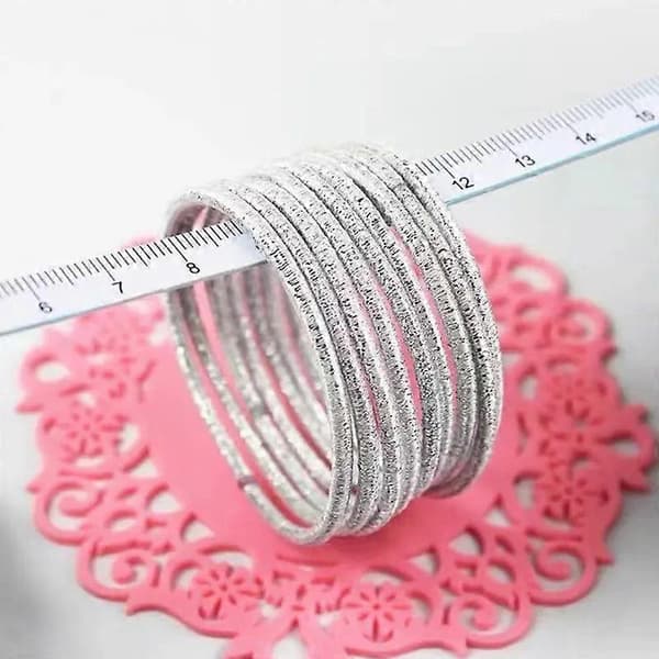 50-pack Guld Silver Tunna Elastiska Hårband - Hästsvanshållare Gummiband silver