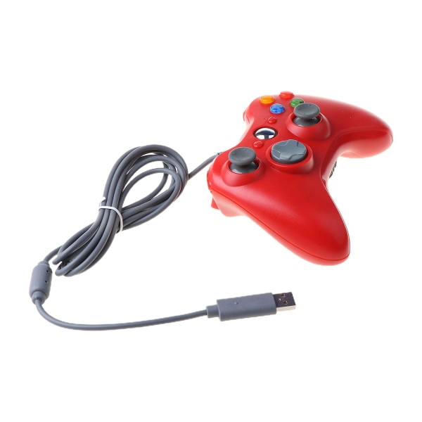 Trådbunden USB-kontroll för Xbox 360-videospel, joystick för Xbox 360-handkontroll Red