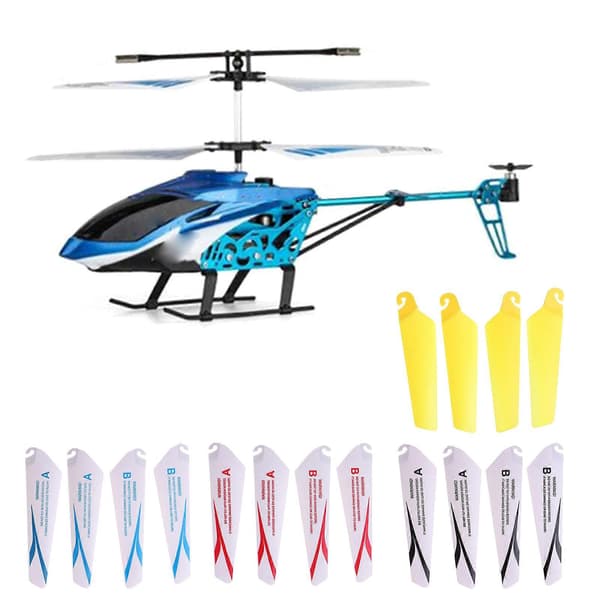 For Copter Lette 9 cm bladpropeller for fjernkontroll helikopterfly A B viftepadler bladpropeller sett blå Blue