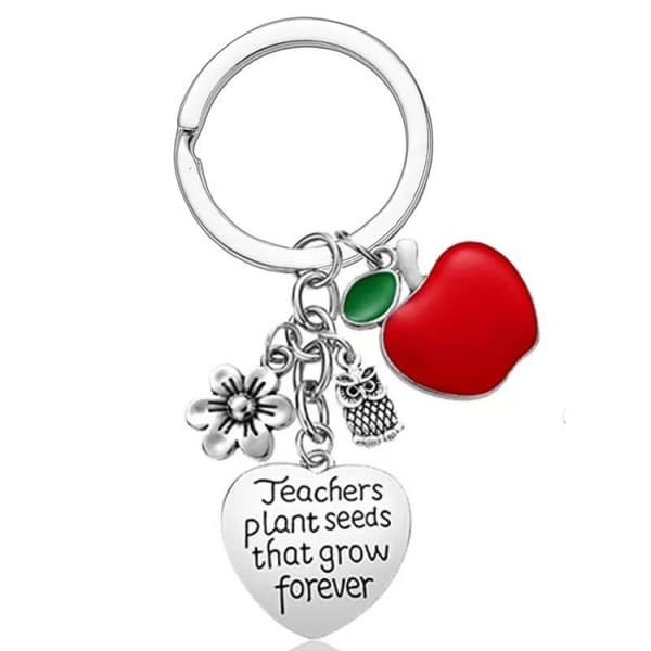3rd Teacher Keychain Appreciation Gifts Delicate Keychain Pendant