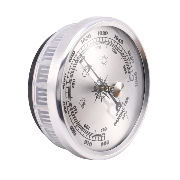 Trykkmåler Værstasjon Metall Veggmontert Barometer Atmosfærisk Multifunksjonstermometer