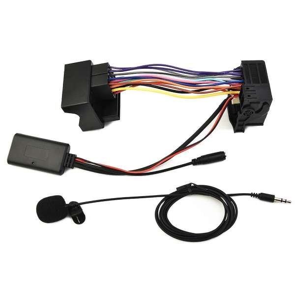 Bluetooth 5.0 Musikklydadapter MIC for E64 E60 E66 E80 E81 E82 E90 MA2266 Bilstereotilbehør for Bilstereo Black