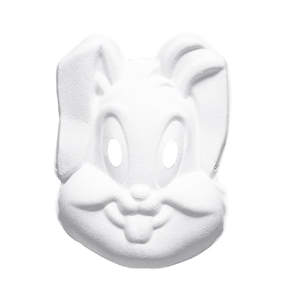 Tyhjä värillinen maalaus naamio Cosplay Pulp Mask päiväkodin tee-se-itse tarvikkeita Jikaix Rabbit
