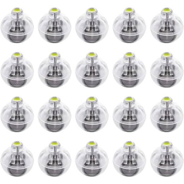 20 stk LED Mini Rund Ballong Lys Julefest LED Ballonger Lys for Juledekorasjon