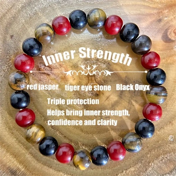 Golden Tiger Eye Black Bead Bracelet Kvinner Menn Unisex Confidence Bracelet Banquet Graduation Party Sommer Smykker Kjærester