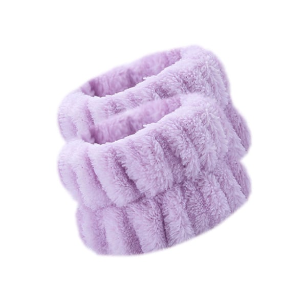 par af ansigtsvask armbånd håndled spa vask bånd mikrofiber håndled beige One-size