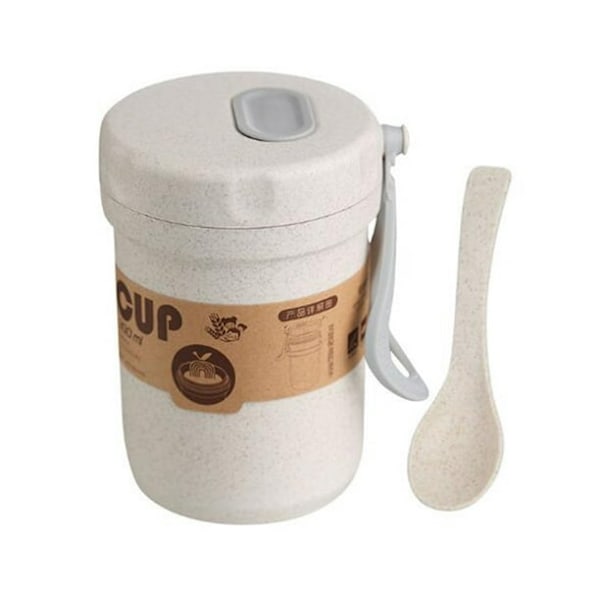 Straw Breakfast With Porridge Soup Cup To Work Lunch Box Can Be Microwave