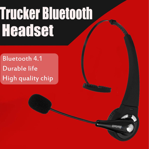 Trucker Over The Head Trådlös Bluetooth -bom med mikrofonheadset för mobildrivrutin
