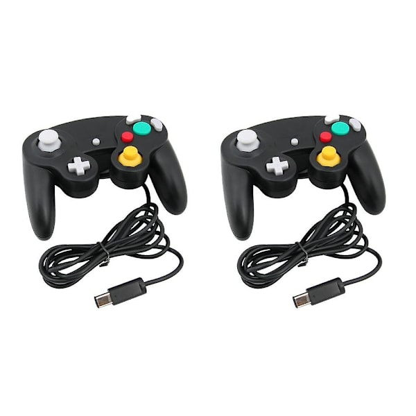 2 x Kabalo kablet Gamepad Joypad Gaming Controller til Nintendo Gamecube / Wii konsol