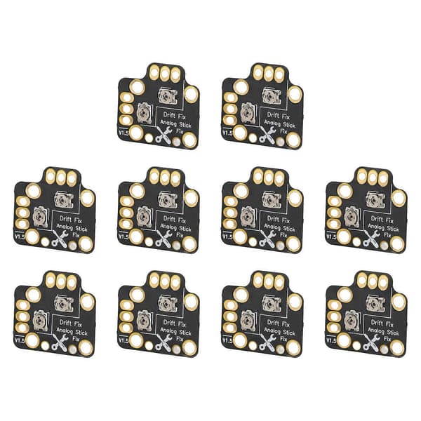 10 stk. Gamepad Joystick Drift Reparationskort Universal 3D Analog Joystick Drift Fix Mod til Spilcontrollere Sort