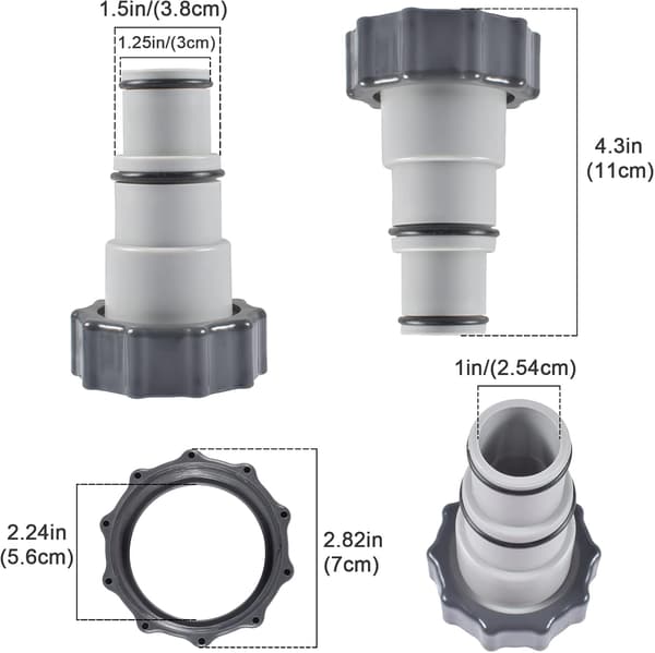 Poolslangadapter A, 2 stycken Intex pooladapter A, ersätt