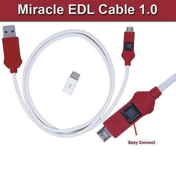 Miracle Edl-kabel för Mi och Qualcomm Flash och öppen för 9008-port