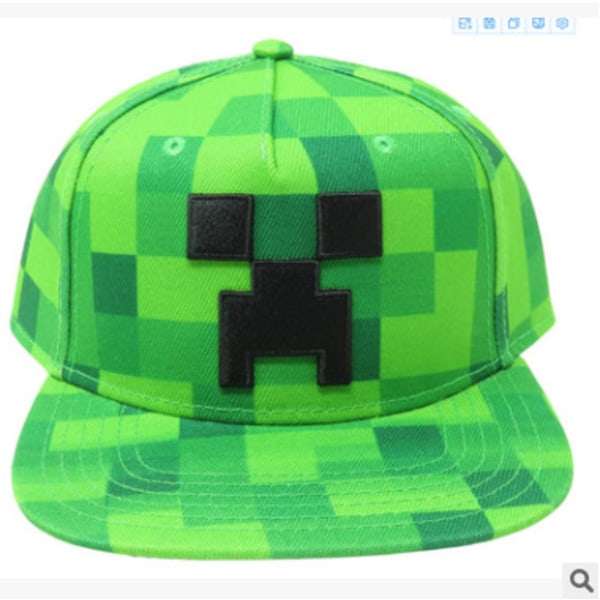 Minecraft Snapback Baseball Cap Unisex Bomuldshat Åndbar Solhat