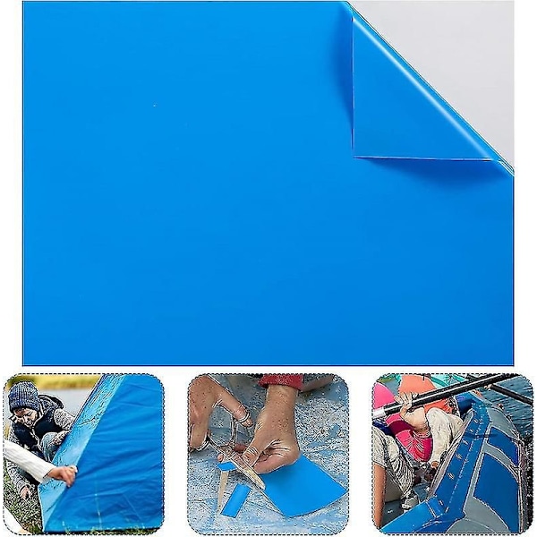 10 st Vinyl Pool Liner Patch Reparationslapp för Simbassänger, 10*25cm