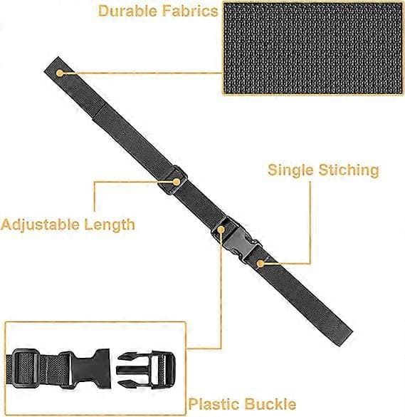 188cm*2.5cm Stroppspenne Pakkestropper Justerbart 1-tommers belte