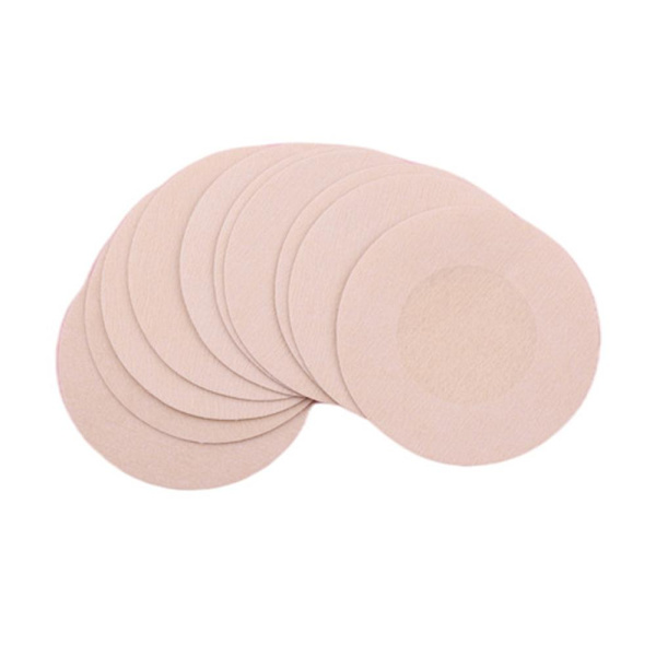 Engangs Brystplaster til Kvinder - Brystvorte Dækker - Åndbare Selvhæftende Brystvorte Stickers Pads Round 40 Pairs