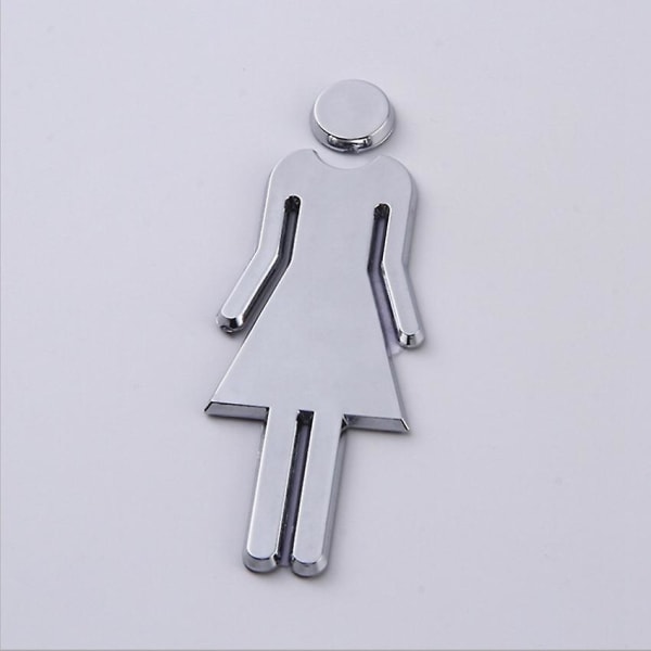 Modern Universal Bathroom Signage,sign Men Women Toilet Adhesive Backed Men's And Women's Or Unisex Restroom/washroom/wc Modern Sign Door Wall Symbol