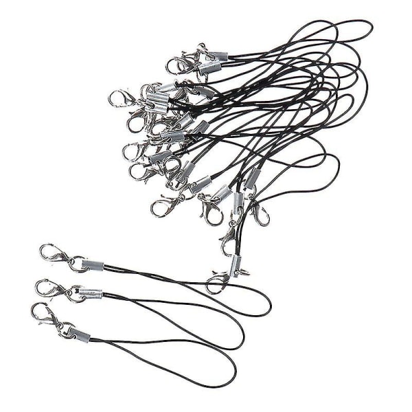 10 stk. Lanyard nøglering til USB Flash Drive Strap String Sort Hfmqv