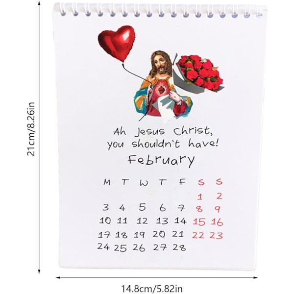 Jesus Christ VILKET ÅR Kalender 2025 Fleranvändbar 12 Månaders Kalender Praktisk Stående Kalender   Kreativ Arbetskalender Månadskalender