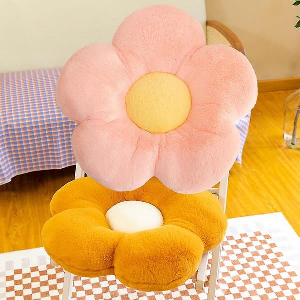Blomkudde Söta kuddar Sittdyna Blomkudde pink
