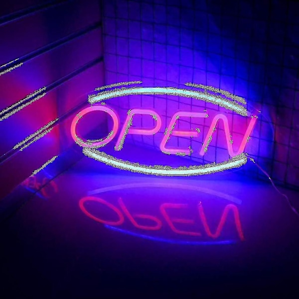 Neon-avoin kyltti kauppaan kahdella valotila [ilmainen toimitus], xiangchongyaying