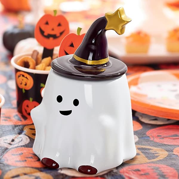 Spøkelsesformede lys - Spøkelsesduftende lys, Halloween-dekor Gotiske lys Halloween-dekor Bad Aromaterapi-lys