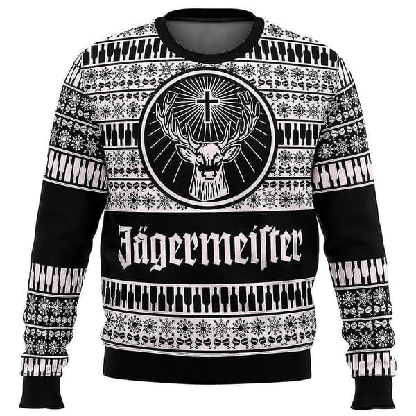2024 Bebetter Jagermeister Stygg Julgenser Pullover Menn 3D Genser Topper Høst Og Vinterklær A 2 L