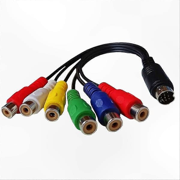 S-Video AV-adapterkabel for RGB-komponentsignaloverføring