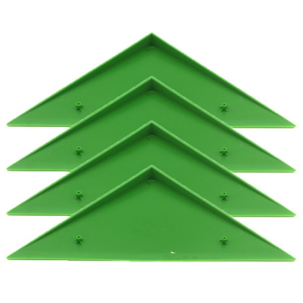 4 kpl Kestävä kolmiojalkapallopöytä Jalkapallopöydän kulman suoja, joka sopii useimpiin pöytäjalkapallopöytiin vihreä Green M