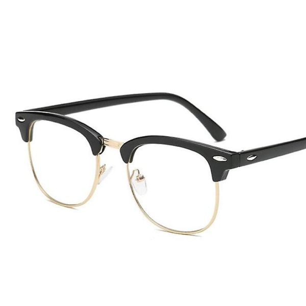 -1 -1.5 -2 -2.5 -3 -3.5 -4 -4.5 -5 -5.5 -6 Myopia Memory Optical Glasses Half bright black gold Reading plus1.50