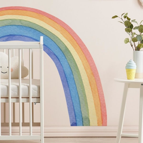 Rainbow Wall Sticker Large Rainbow Wall Decal for Girls Kids Room Nursery Living Room