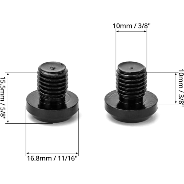 6 stk. Motorcykel Spejlhul-Blindpropper Skruer Aluminium Legering Spejlhul-Propper M10x1.25 Venstre & Højre Gevind til de fleste Motorcykler